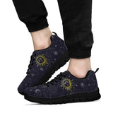 Sun and Moon, Mandala Design, Women's Boots SNEAKERS