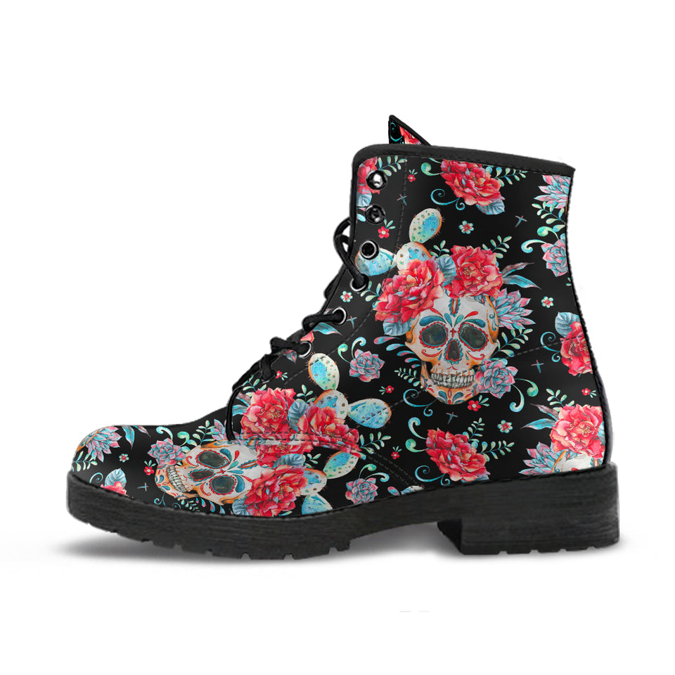Skull Lovers, Leather Shoes, Womens Skull Boots, Vegan Leather Boots, Winter Boots, Rain Boots Womens, Bohemian Shoes, Hippie Boots