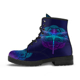 Handcrafted Boots, Dragonfly Mandala Boots, Dragonfly Mandala Shoes, Handmade Shoes, Mens Womens Shoes