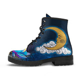 Sun Moon Mandala, Lotus Gold Chakra, Women's Boots