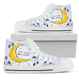 Stay Wild Moon Child  Golden Moon hand painted shoes
