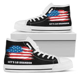 Let_s Go Brandon Custom Hi Tops, America Flag Custom Shoes