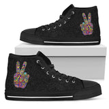 Peace Sign Symbol, Meditation Zen Yoga, Women's Boots