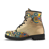 Vintage Hippie, Geometric Abstract, Women's Boots, Vegan Leather