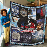 Proud Air Force Veteran Quilt, U.S. Air Force Quilt Blanket Gift Idea
