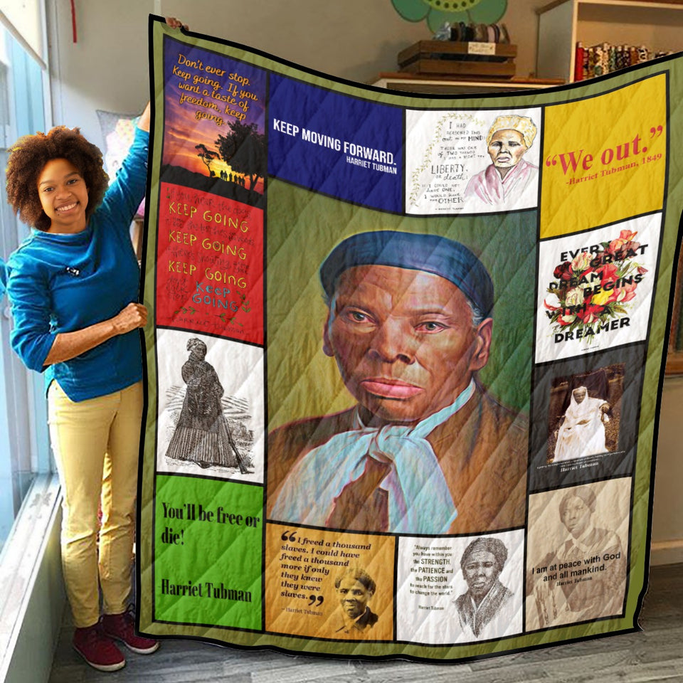 Juneteenth Blanket, Harriet Tubman Quilt Blanket