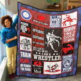 Wrestling Quilt, Wrestling Quilt Blanket Gifts For Birthday, Christmas