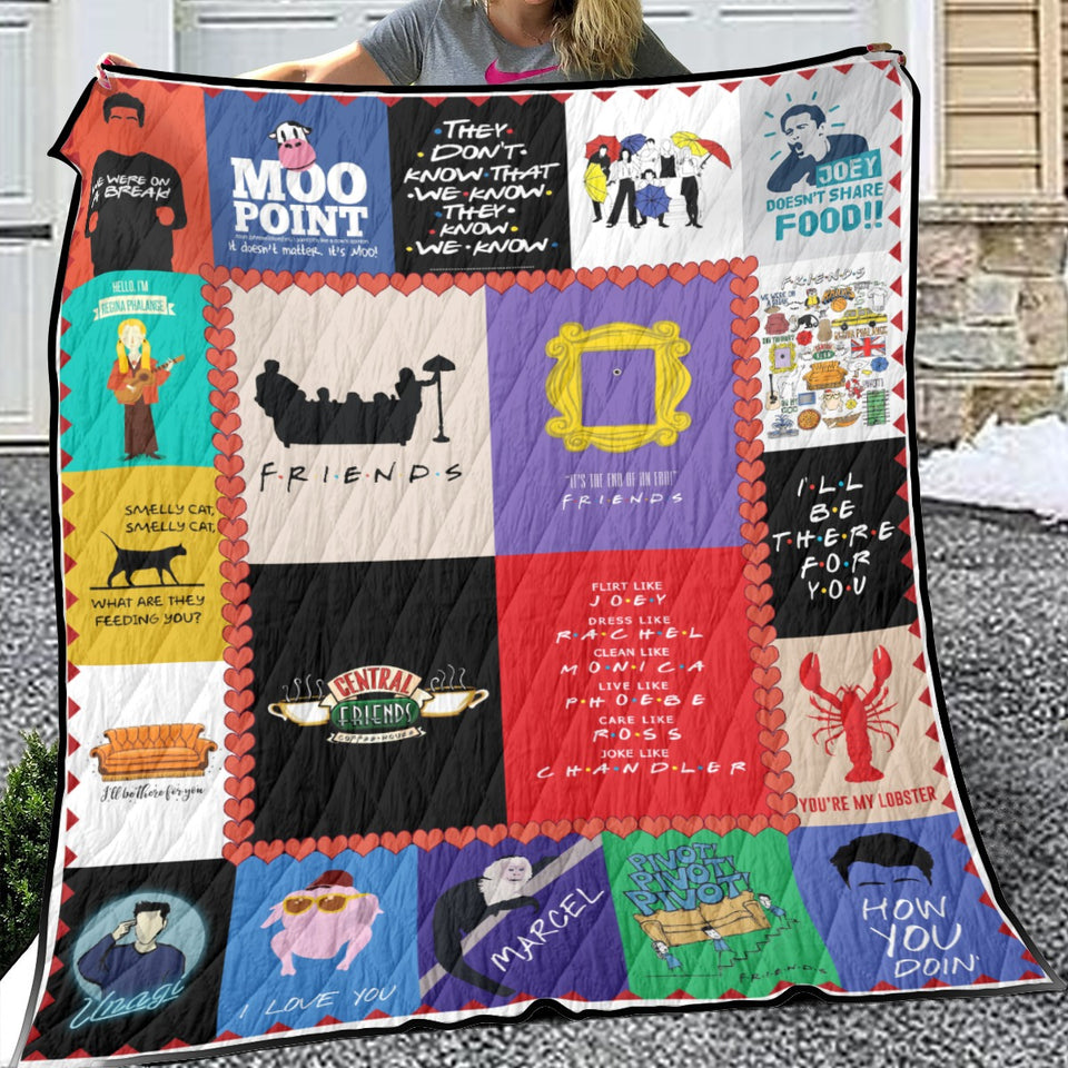 Friends Quilt, Friends TV Show Blankets, Friends Quilt, Soft and Warm