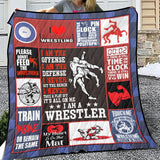 Wrestling Quilt, Wrestling Quilt Blanket Gifts For Birthday, Christmas