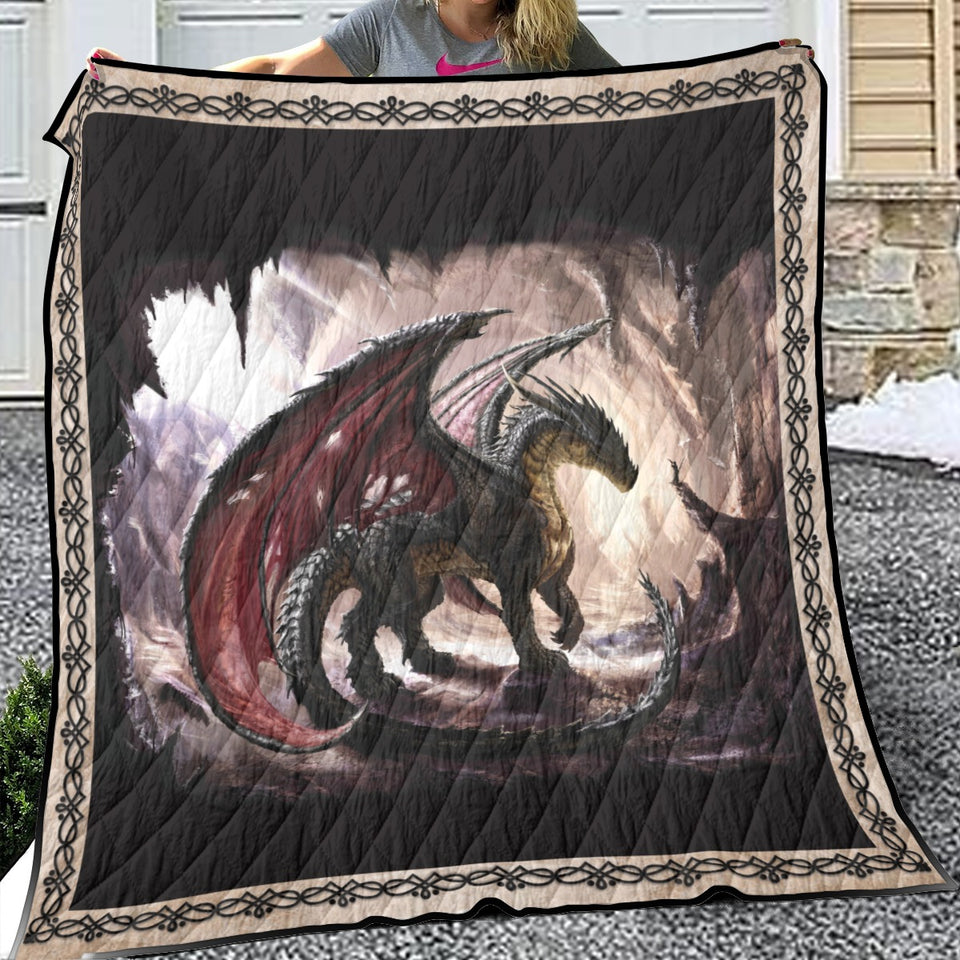 Dragon 3D Blanket, Dragon Lover Quilt, Fleece, Sherpa Blanket