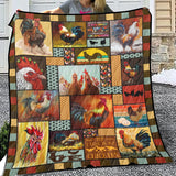 Chicken Quilt, I Love Chicken Quilt Blanket Gifts For Birthday, Christmas