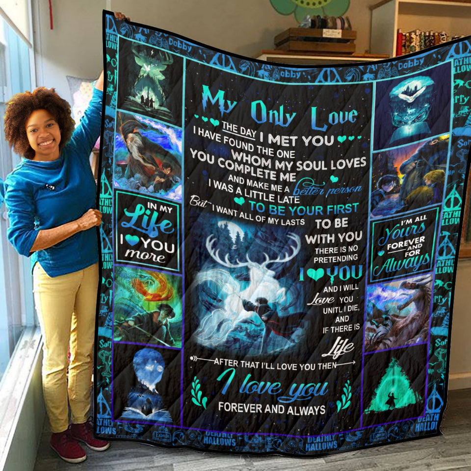 Harry Potter My Love All Of My Last 3D Quilt, Harry Potter Quilt Blanket