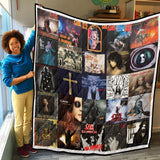 Ozzy Osbourne Blanket Fleece Sherpa Throw Quilt for Bedroom Living Room Sofa V3