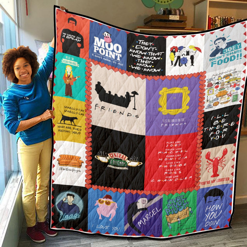 Friends Quilt, Friends TV Show Blankets, Friends Quilt, Soft and Warm