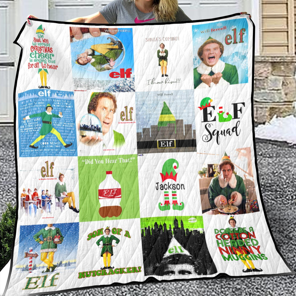 Elf Blanket, Elf Christmas Movie Fleece, Sherpa Blanket
