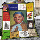 Juneteenth Blanket, Harriet Tubman Quilt Blanket