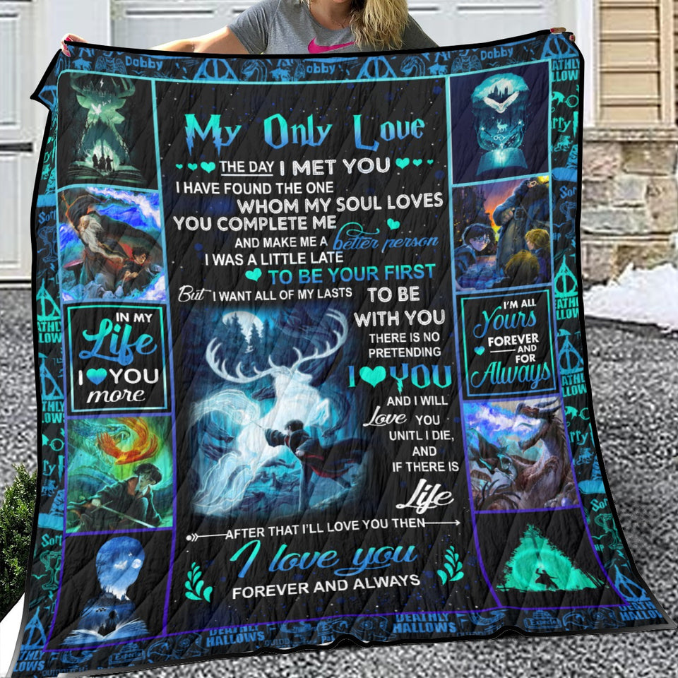 Harry Potter My Love All Of My Last 3D Quilt, Harry Potter Quilt Blanket