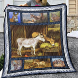 Donkey Quilt, Gifts For Donkey Lover, Birthday, Christmas, Quilt Blanket