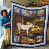 Donkey Quilt, Gifts For Donkey Lover, Birthday, Christmas, Quilt Blanket