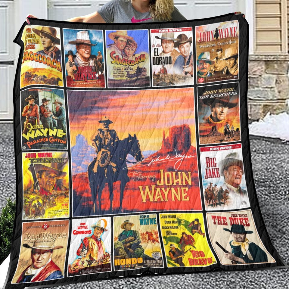 The Hero American Legend Quilt, John Wayne Blanket, Soft and Warm, Gift Ideas