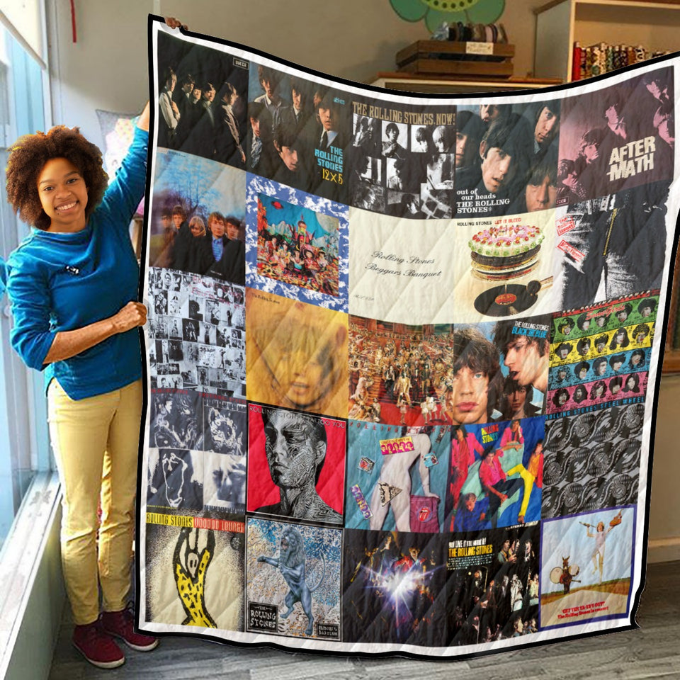 The Rolling Stones Quilt, The Rolling Stones Quilt Blanket V2