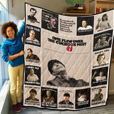 Jack Nicholson Quilt, One Flew Over Tahe Cuckoo’s Nest Quilt Blanket