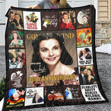 Vivien Leigh Fleece Blanket, Gone With The Wind 80th Anniversary Quilt