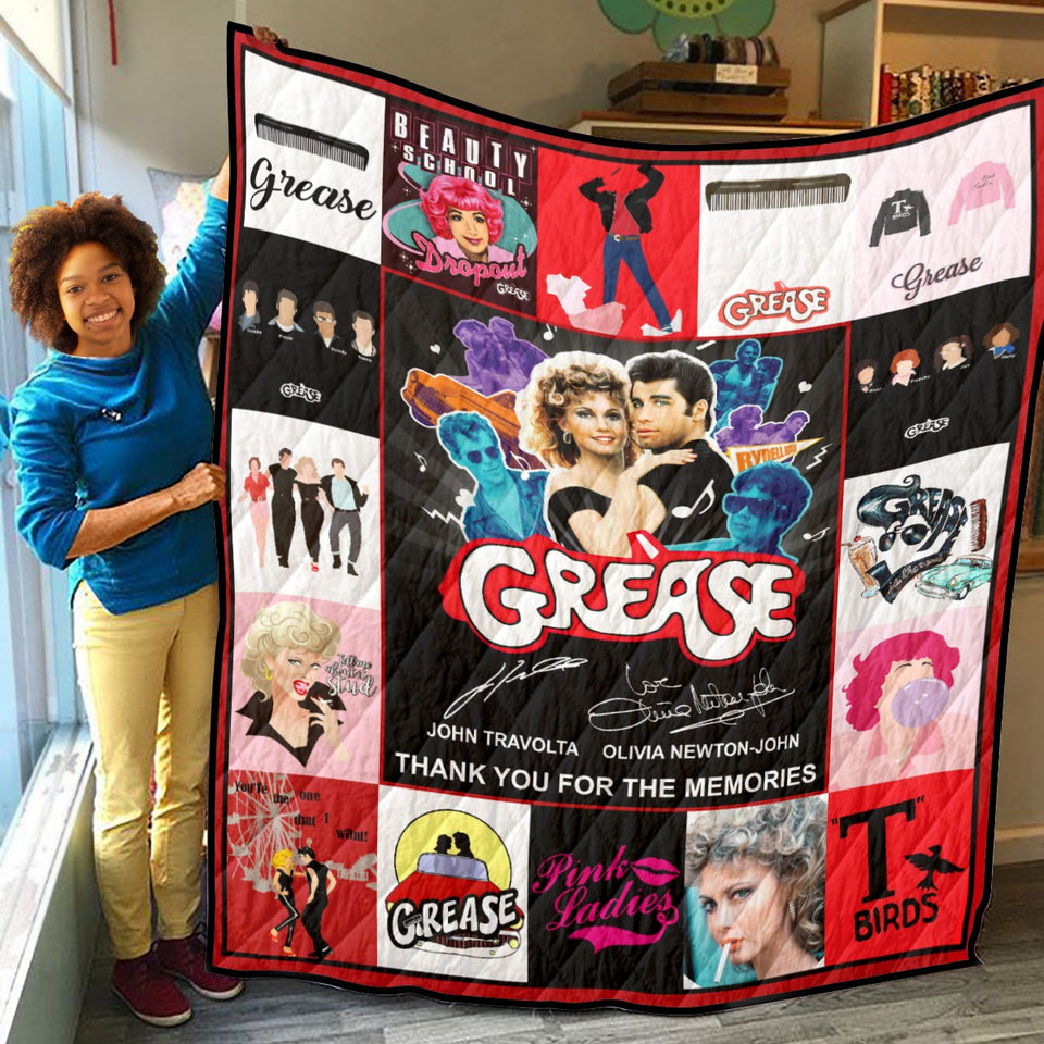 Grease Blanket, Thanks For The Memories Quilt Blanket