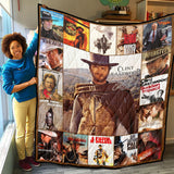 Clint Eastwood Quilt, Cowboy Movies Quilt, Cowboy Blanket