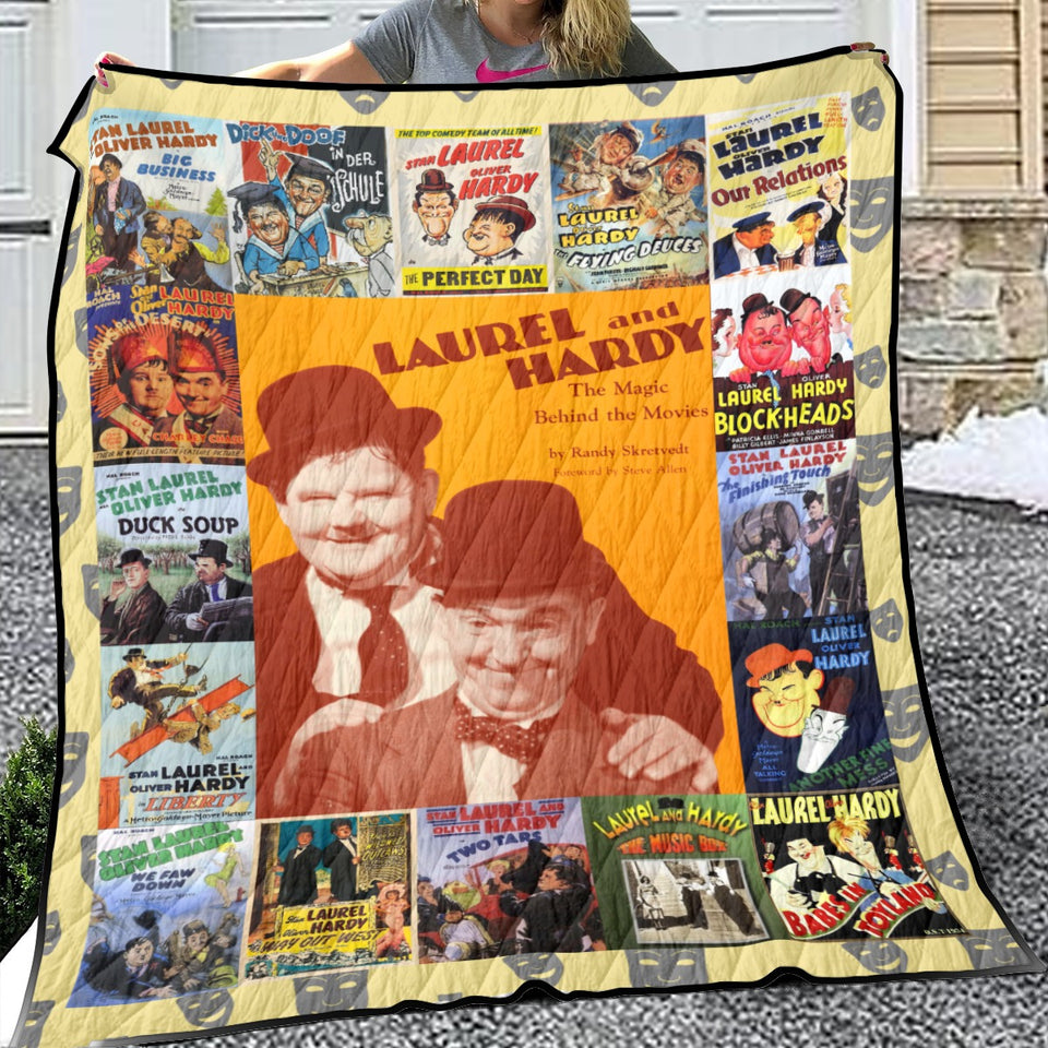 Laurel And Hardy Quilt, Laurel And Hardy Quilt Blanket