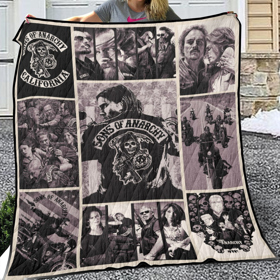 Sons Of Anarchy Quilt, Sons Of Anarchy Blanket Soft and Warm, Gift Ideas