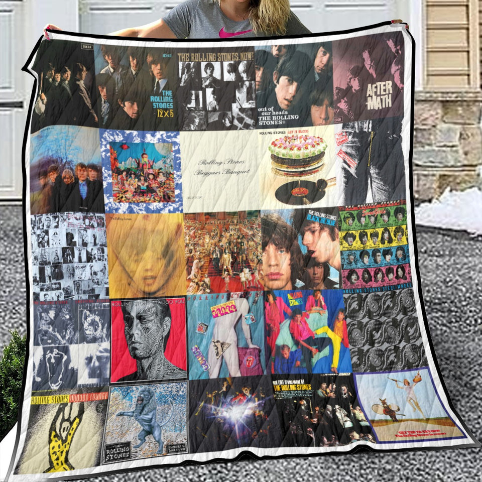 The Rolling Stones Quilt, The Rolling Stones Quilt Blanket V2