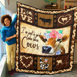 Just A Girl Who Loves Cows Quilt, Loves Cows Quilt Blanket