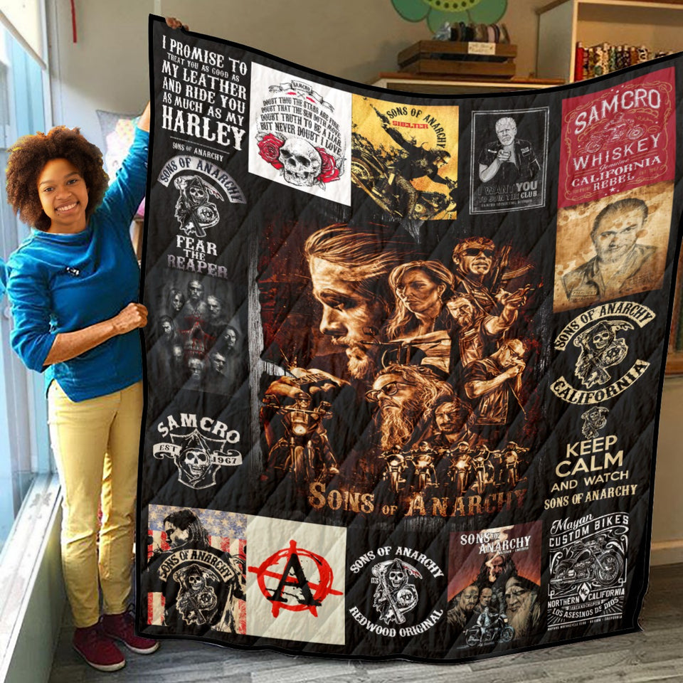 Sons Of Anarchy Quilt, Sons of Anarchy TV Series Quilt Blanket