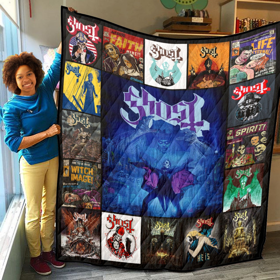 Ghost - Swedish - Band Blanket Rock Band Quilt Fleece Sherpa Throw