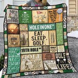 Golf Quilt - Hole In One Quilt Blanket - Golf Gifts For Men