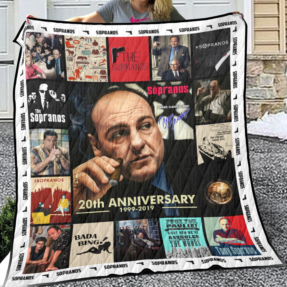 The Sopranos Blanket, The Sopranos Movies Fleece, Sherpa Blanket
