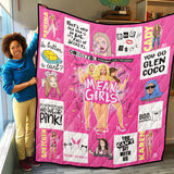Mean Girls Blanket, Mean Girls Movie Quilt, Fleece, Sherpa Blanket