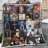 Ozzy Osbourne Blanket Fleece Sherpa Throw Quilt for Bedroom Living Room Sofa V3