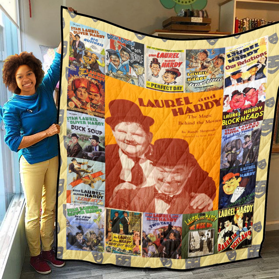 Laurel And Hardy Quilt, Laurel And Hardy Quilt Blanket