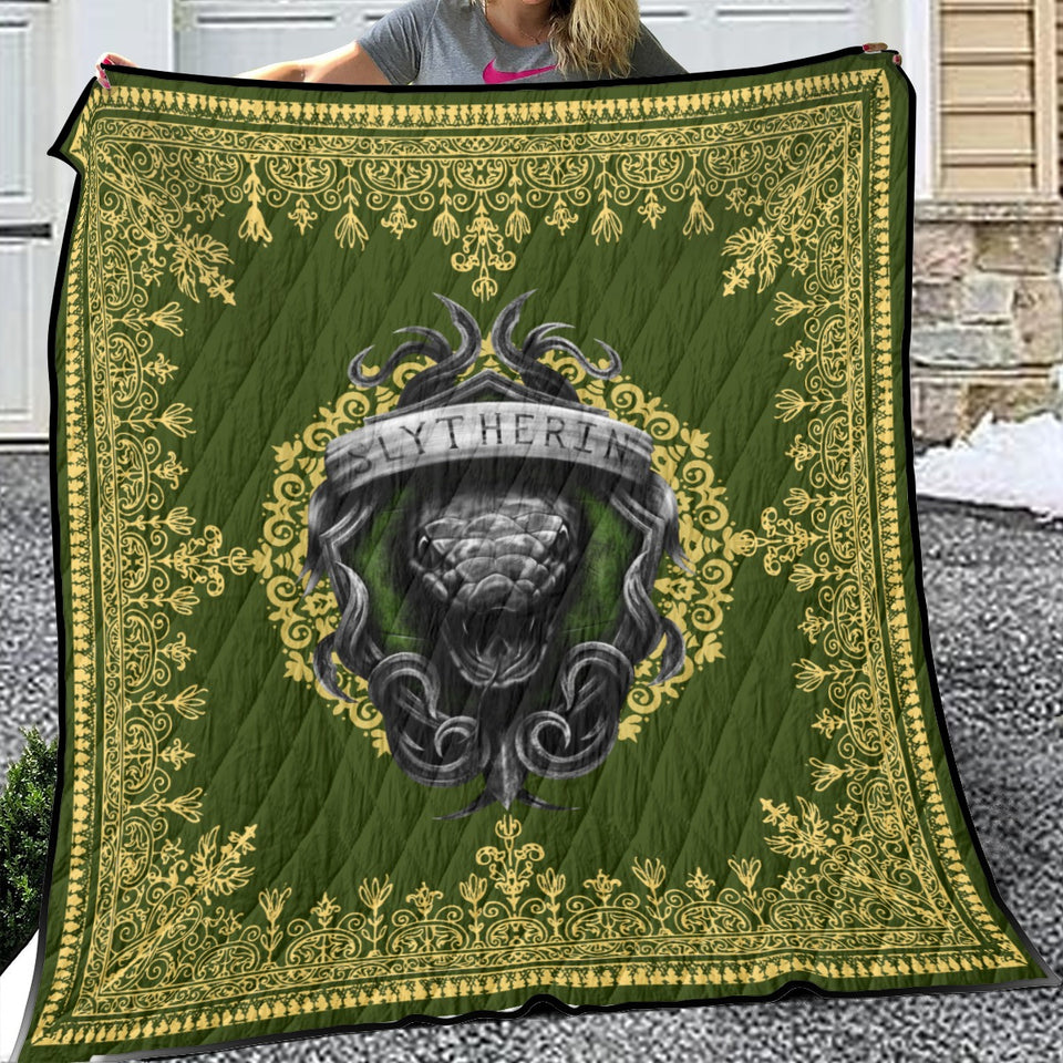 The Slytherin Blanket, Snake Harry Potter Quilt Blanket