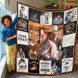George Strait Quilt, George Strait Quotes Blanket Soft and Warm, Gift Ideas