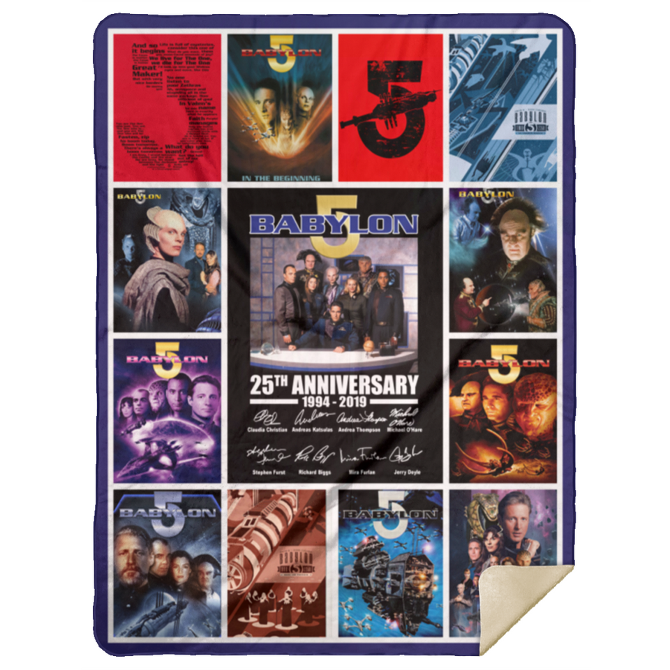 Babylon 5 Blanket, Babylon 5 TV Series Fleece, Sherpa Blankets - MSHL Premium Mink Sherpa Blanket 60x80