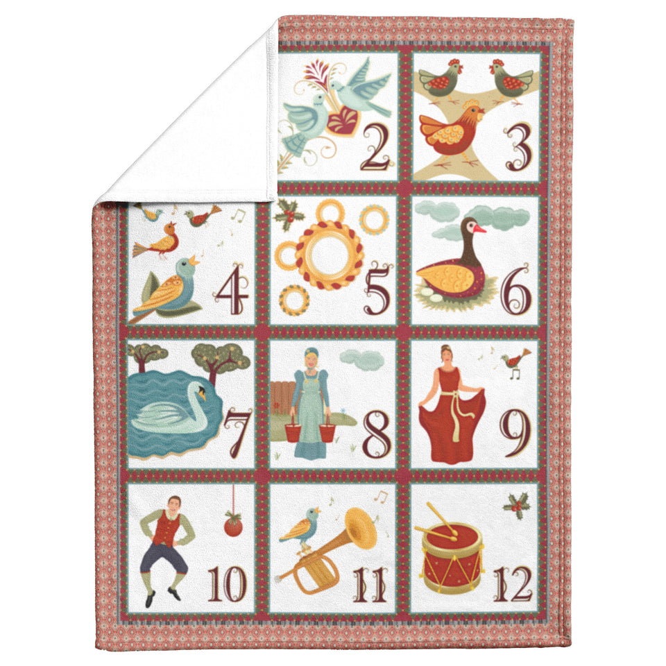 12 Days Of Christmas Blanket copy