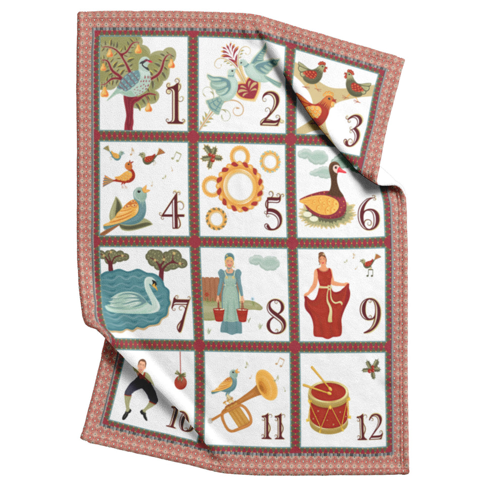 12 Days Of Christmas Blanket copy