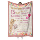 13 Year Old Girl Gifts for Birthday Throws Blanket copy