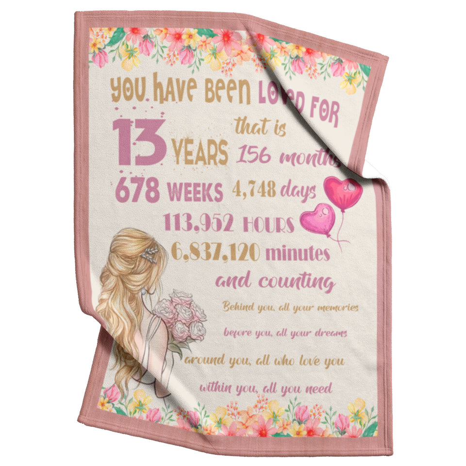 13 Year Old Girl Gifts for Birthday Throws Blanket copy