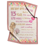 13 Year Old Girl Gifts for Birthday Throws Blanket copy