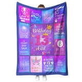 13th Birthday Blanket for Girls Gifts copy