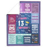 13th Birthday Gifts For Girls blanket copy